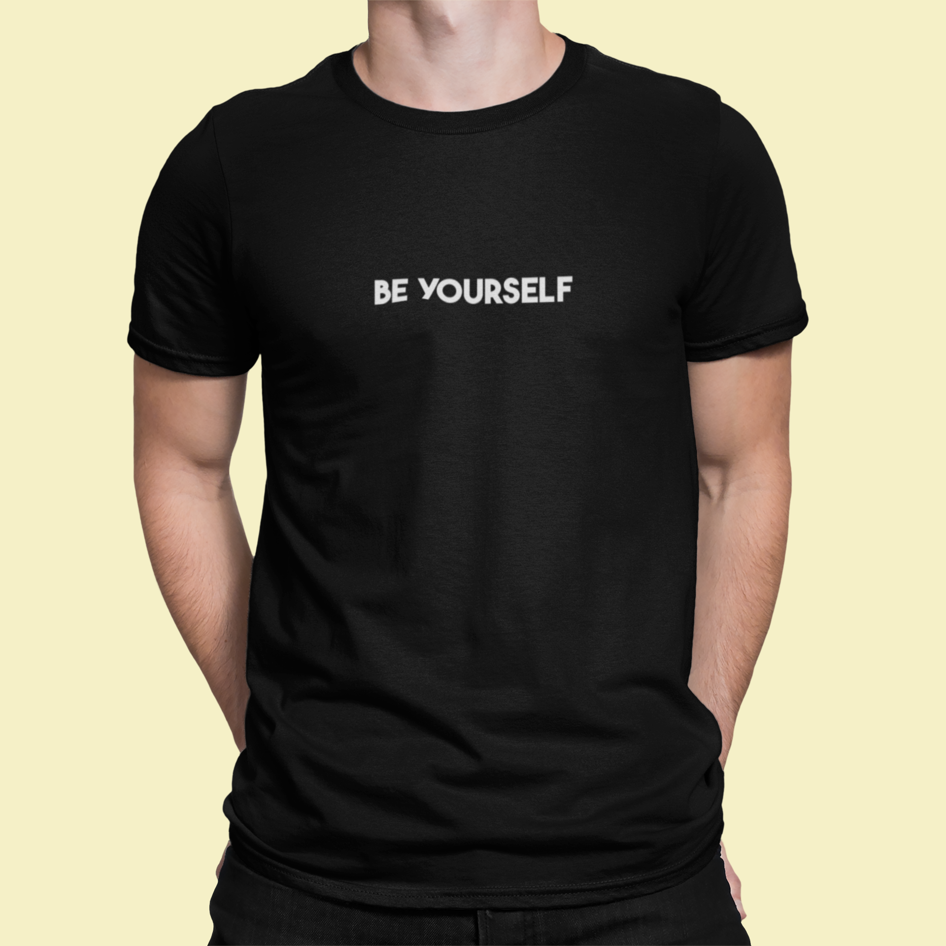 Tričko s nápisom "Be yourself" - Bombové