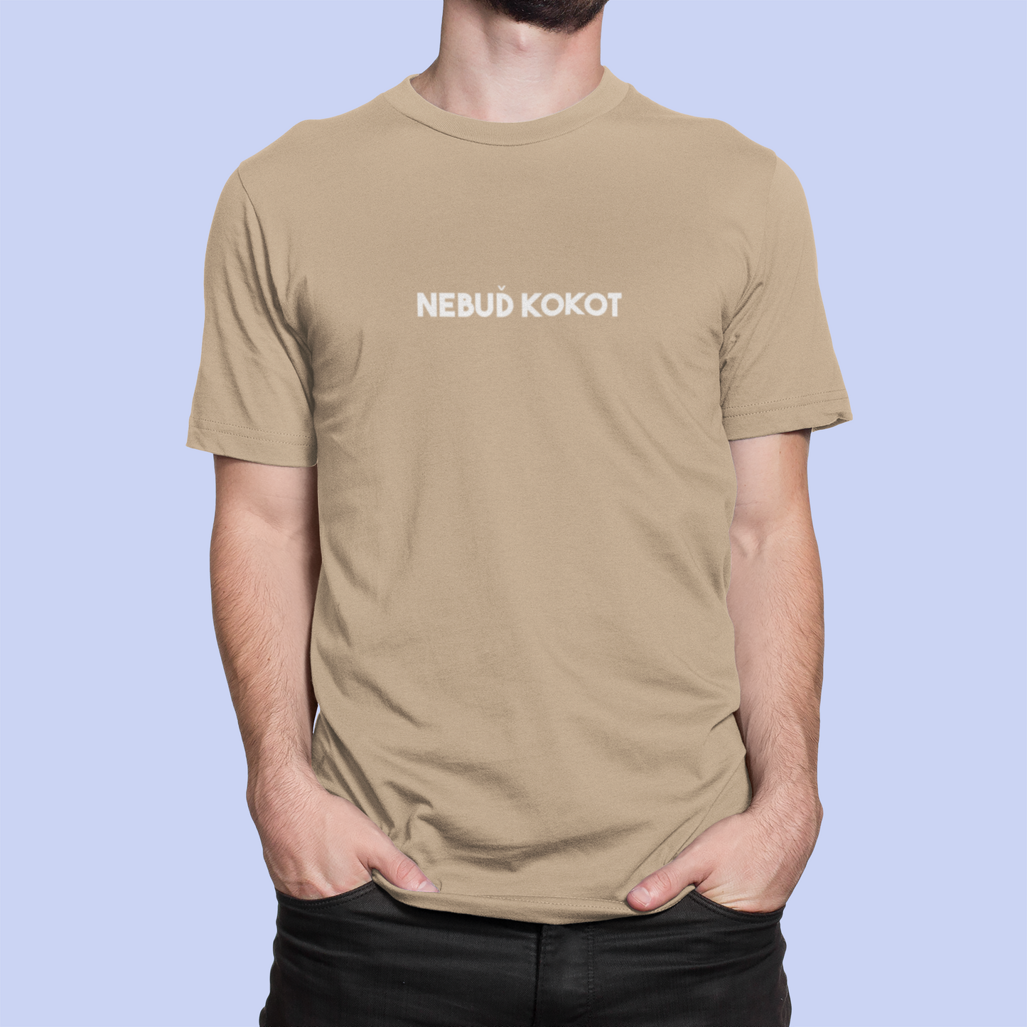 Tričko s nápisom "Nebuď kokot" - Bombové