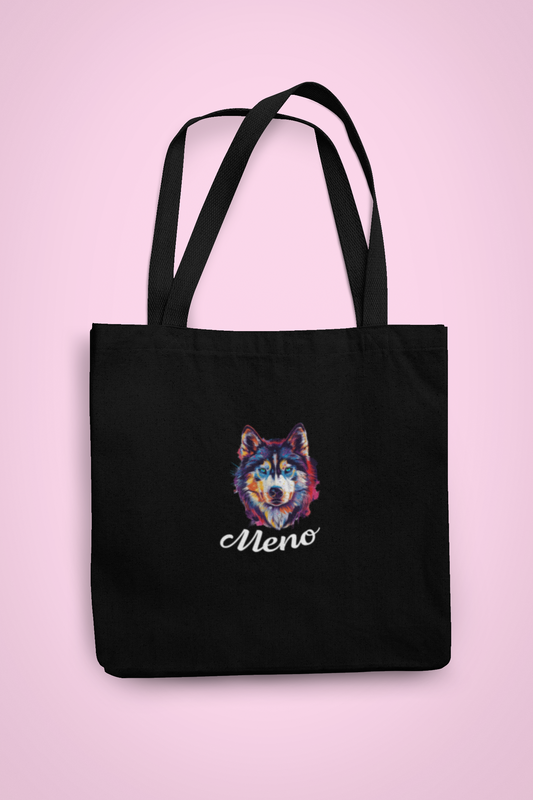 Taška Sibírsky husky | personalizovaná taška s menom psíka