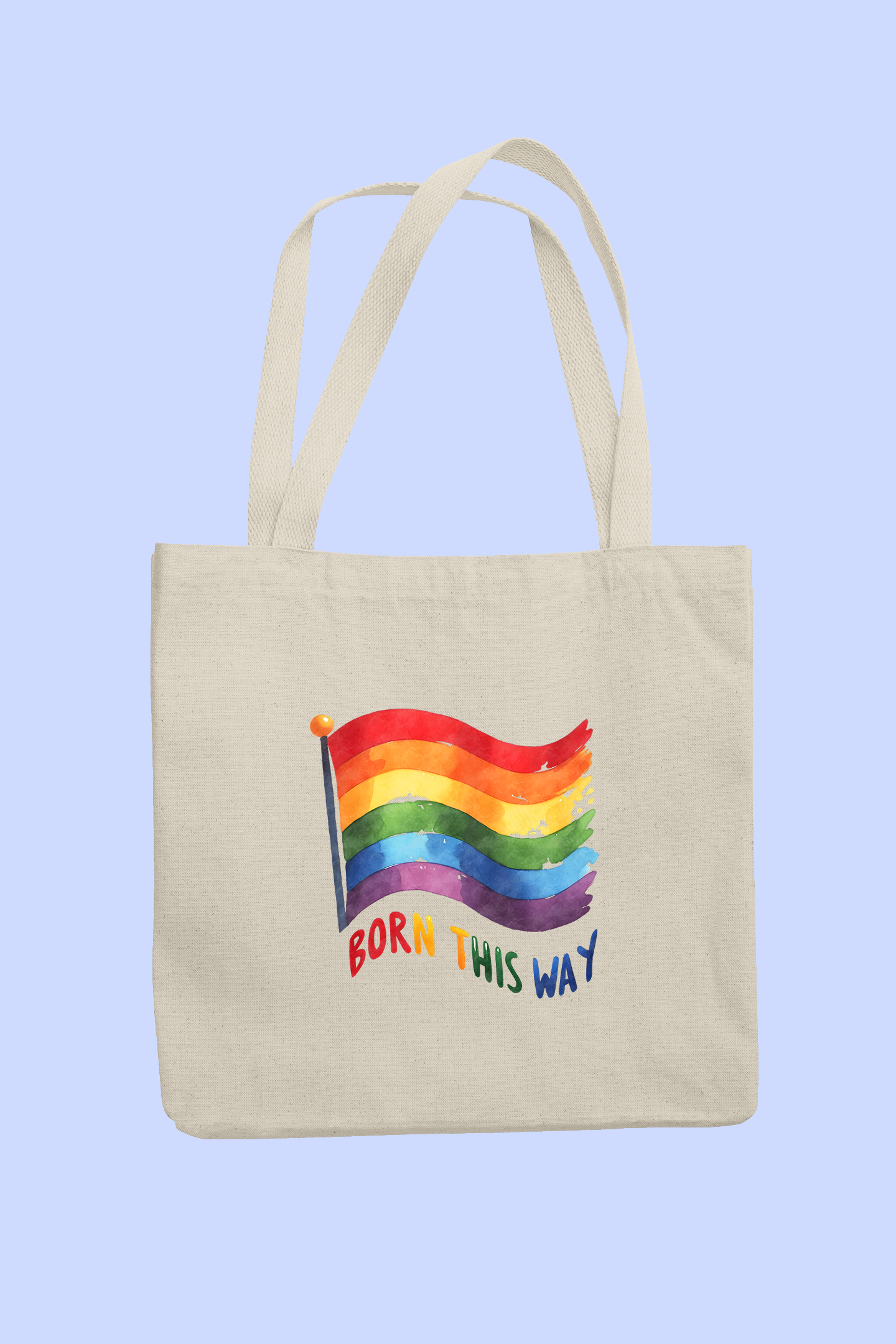 Taška "Born this way" s dúhovou vlajkou - Bombové