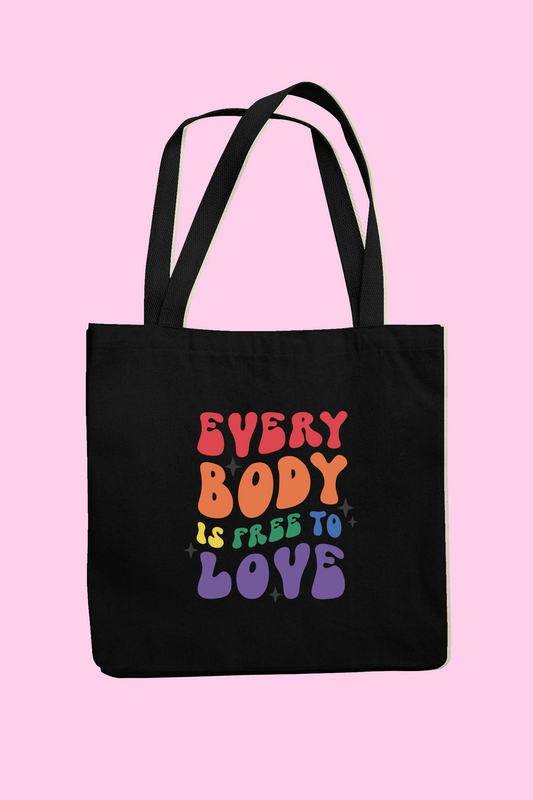 Taška "Everybody is free to love" - Bombové