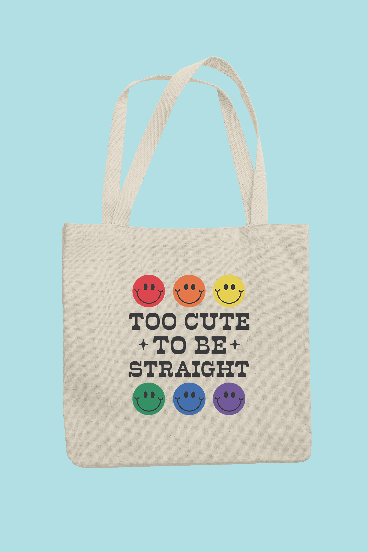 Taška "Too cute, to be straight" - Bombové