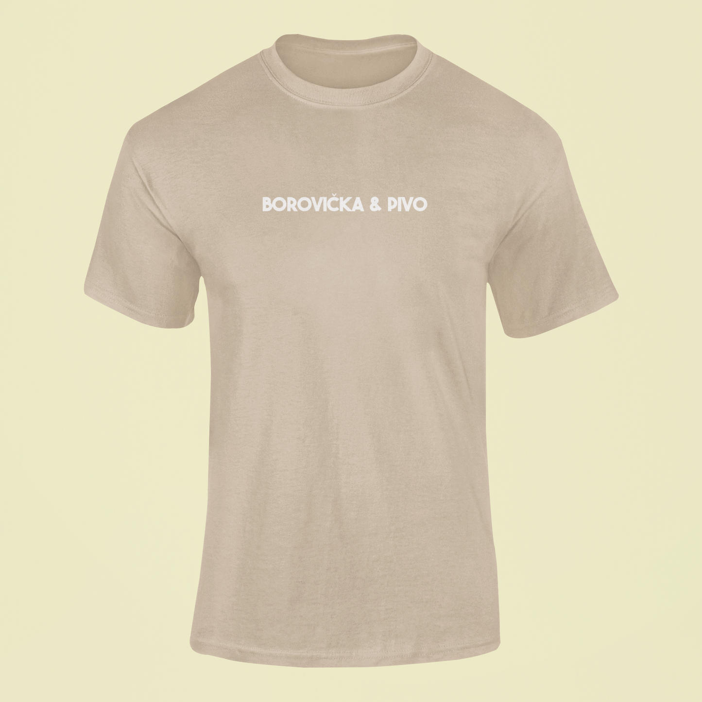 Tričko s nápisom "Borovička & pivo" - Bombové