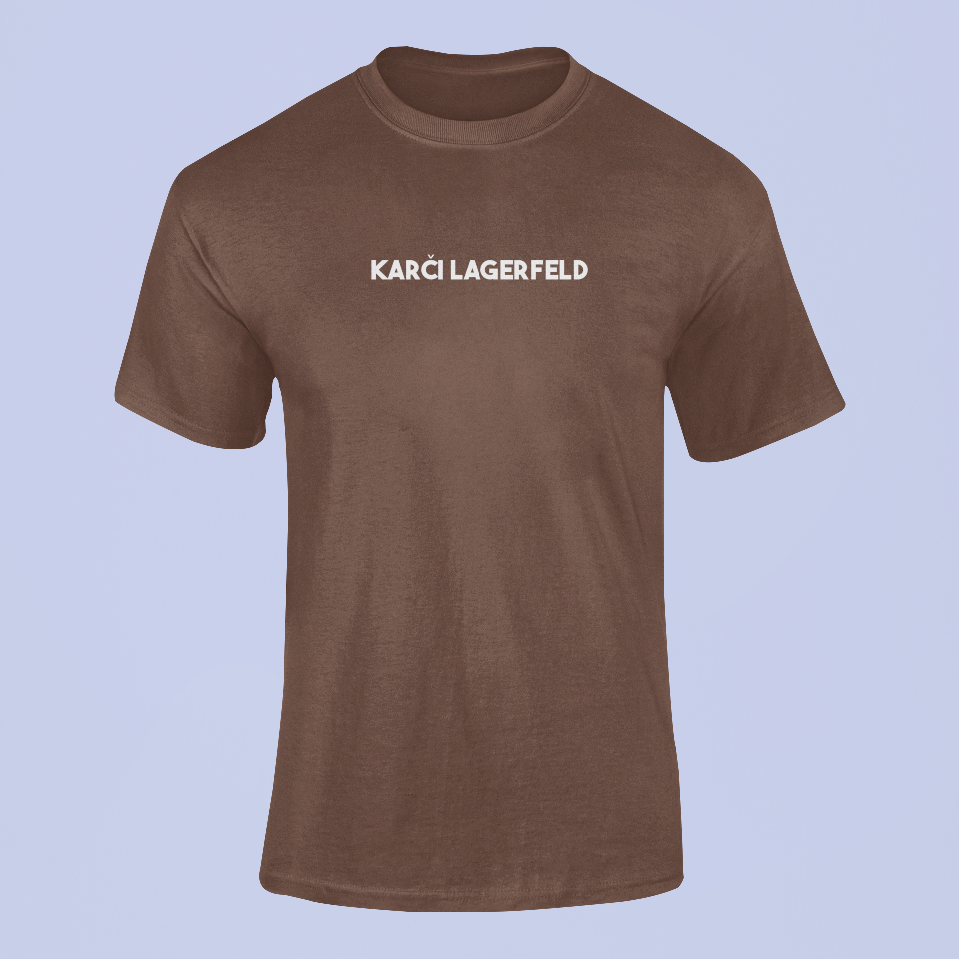 Tričko s nápisom "Karči Lagerfeld" - Bombové