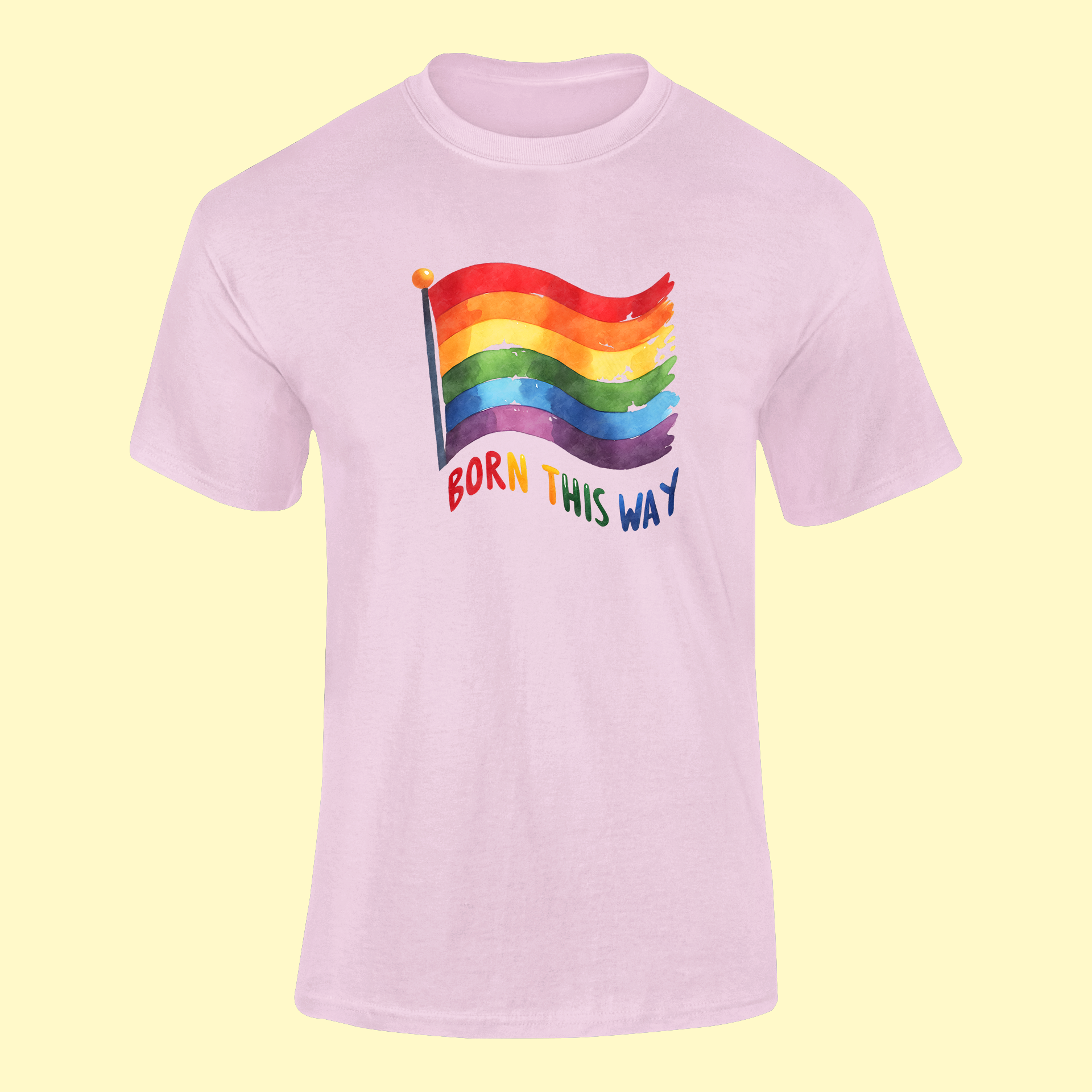 Tričko "Born This Way" s Dúhovou Vlajkou - Bombové