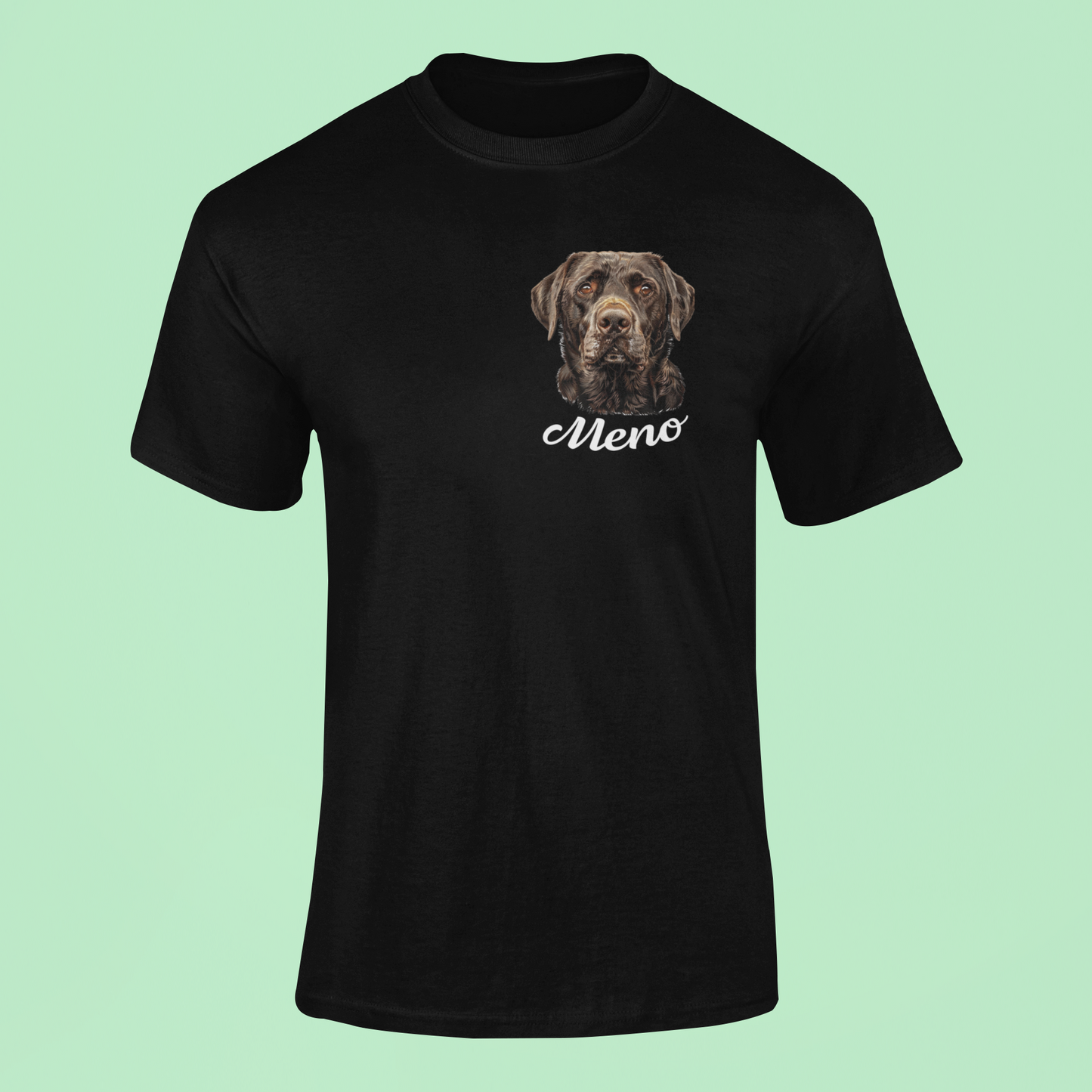 Tričko Čokoládový labrador | personalizované tričko s menom psíka - Bombové