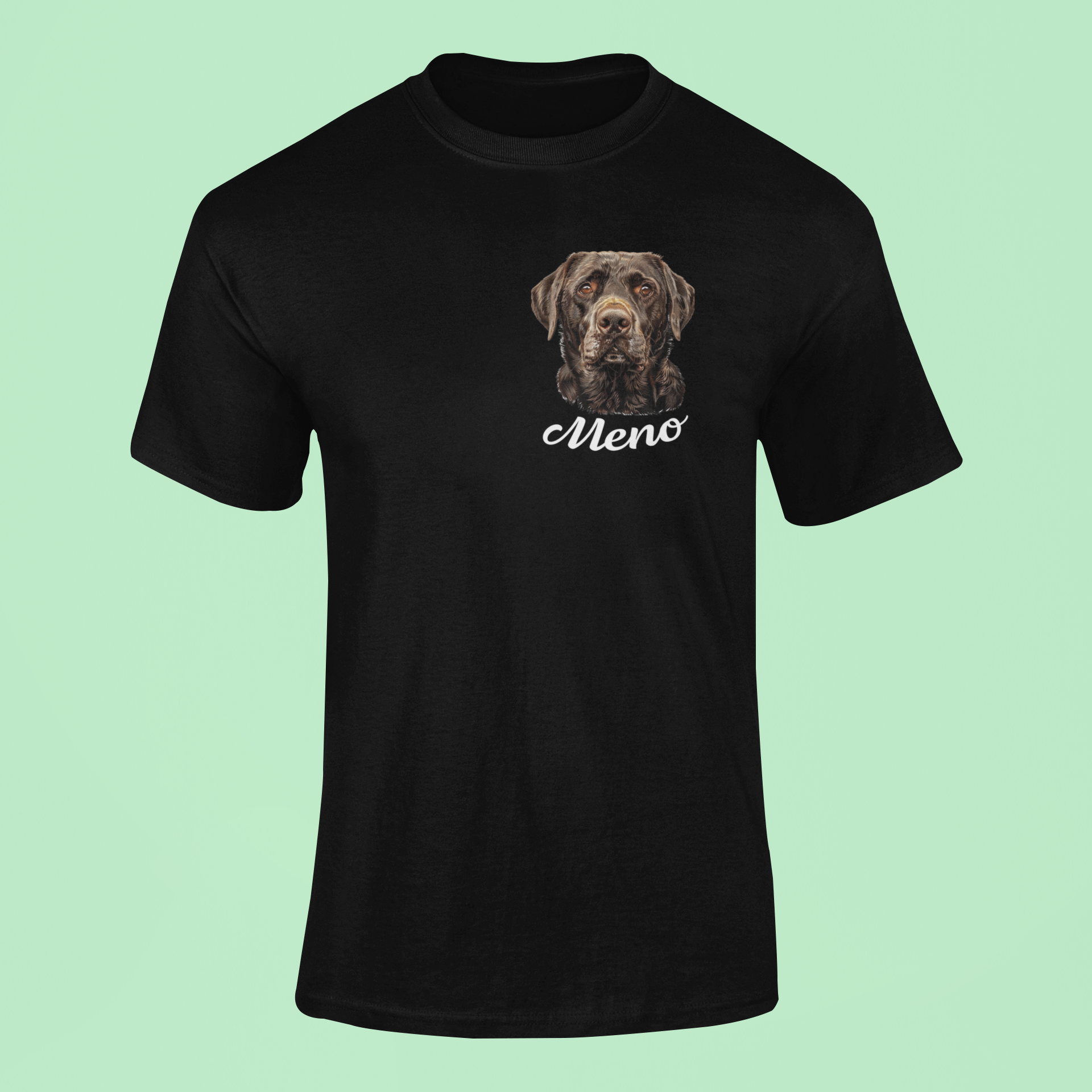 Tričko Čokoládový labrador | personalizované tričko s menom psíka - Bombové