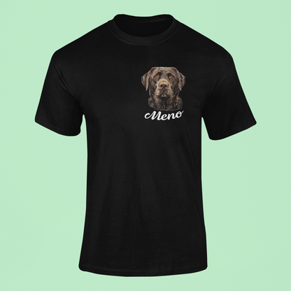 Tričko Čokoládový labrador | personalizované tričko s menom psíka - Bombové