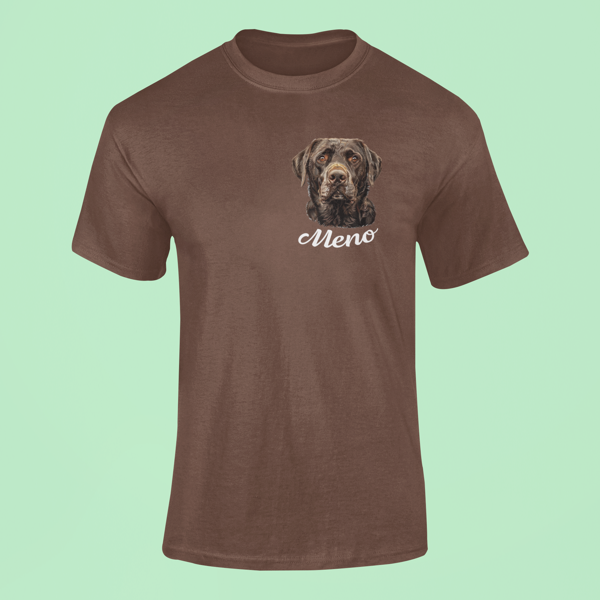 Tričko Čokoládový labrador | personalizované tričko s menom psíka - Bombové