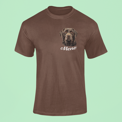 Tričko Čokoládový labrador | personalizované tričko s menom psíka - Bombové