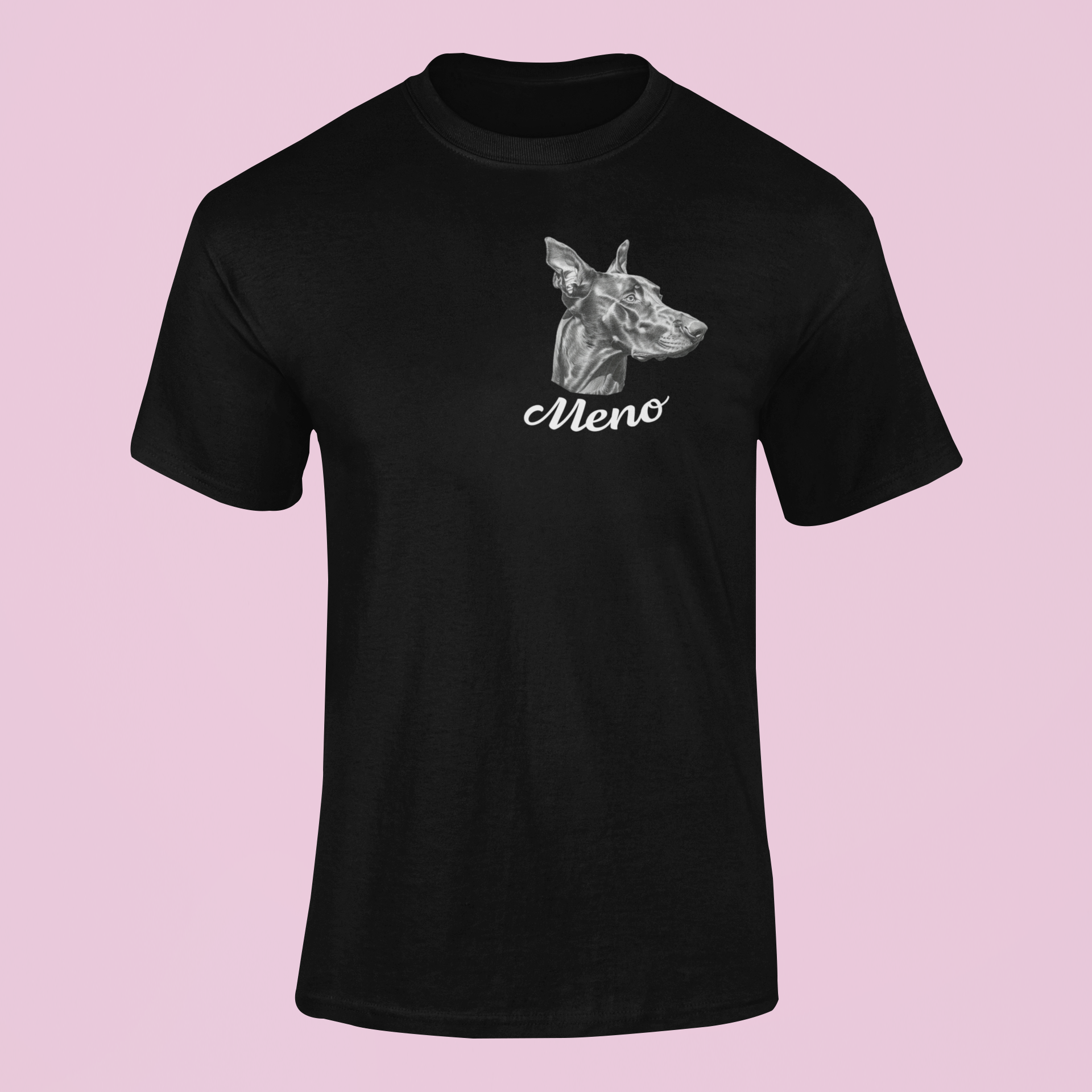 Tričko Doberman | personalizované tričko s menom psíka - Bombové