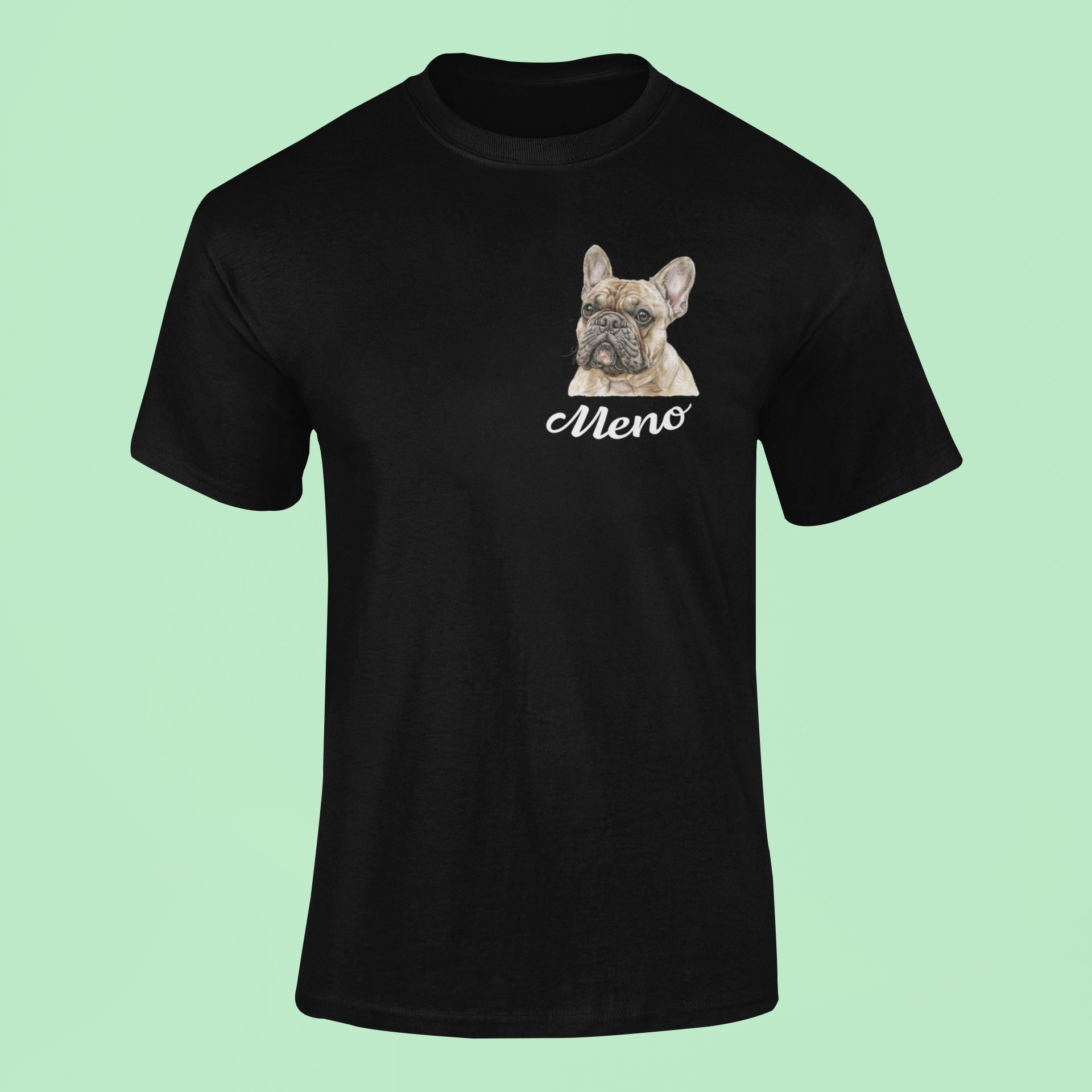 Tričko Francúzky buldog | personalizované tričko s menom psíka - Bombové
