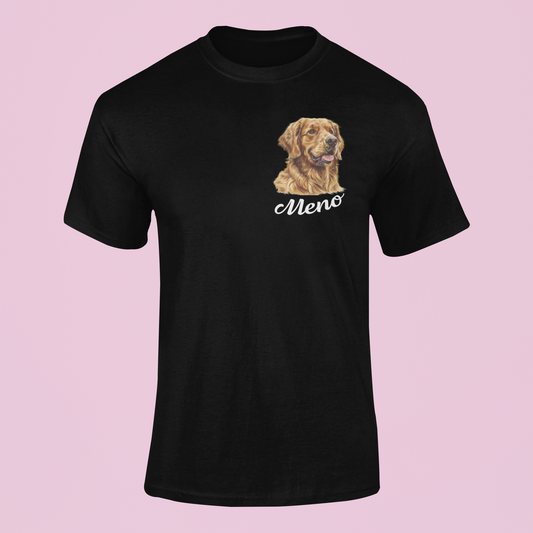 Tričko Zlatý retríver | personalizované tričko s menom psíka - Bombové