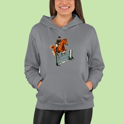 Mikina | Kôň skákajúci cez prekážku 2|