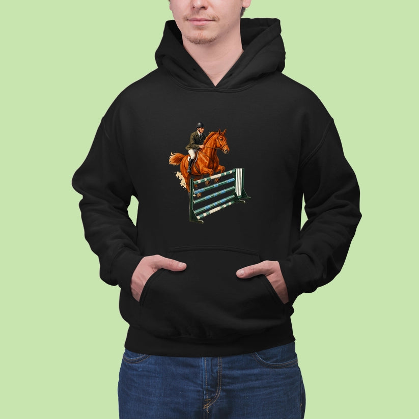 Mikina | Kôň skákajúci cez prekážku 2|