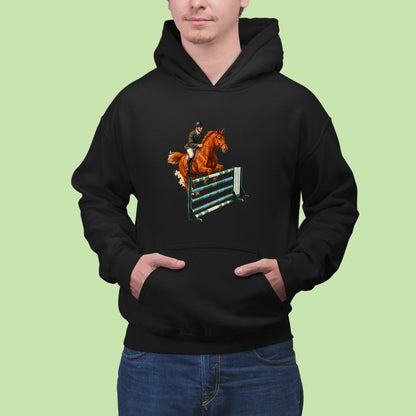 Mikina | Kôň skákajúci cez prekážku 2|