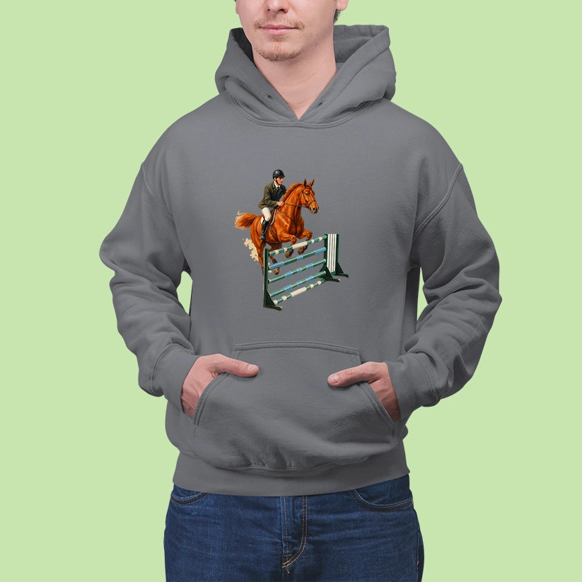 Mikina | Kôň skákajúci cez prekážku 2|