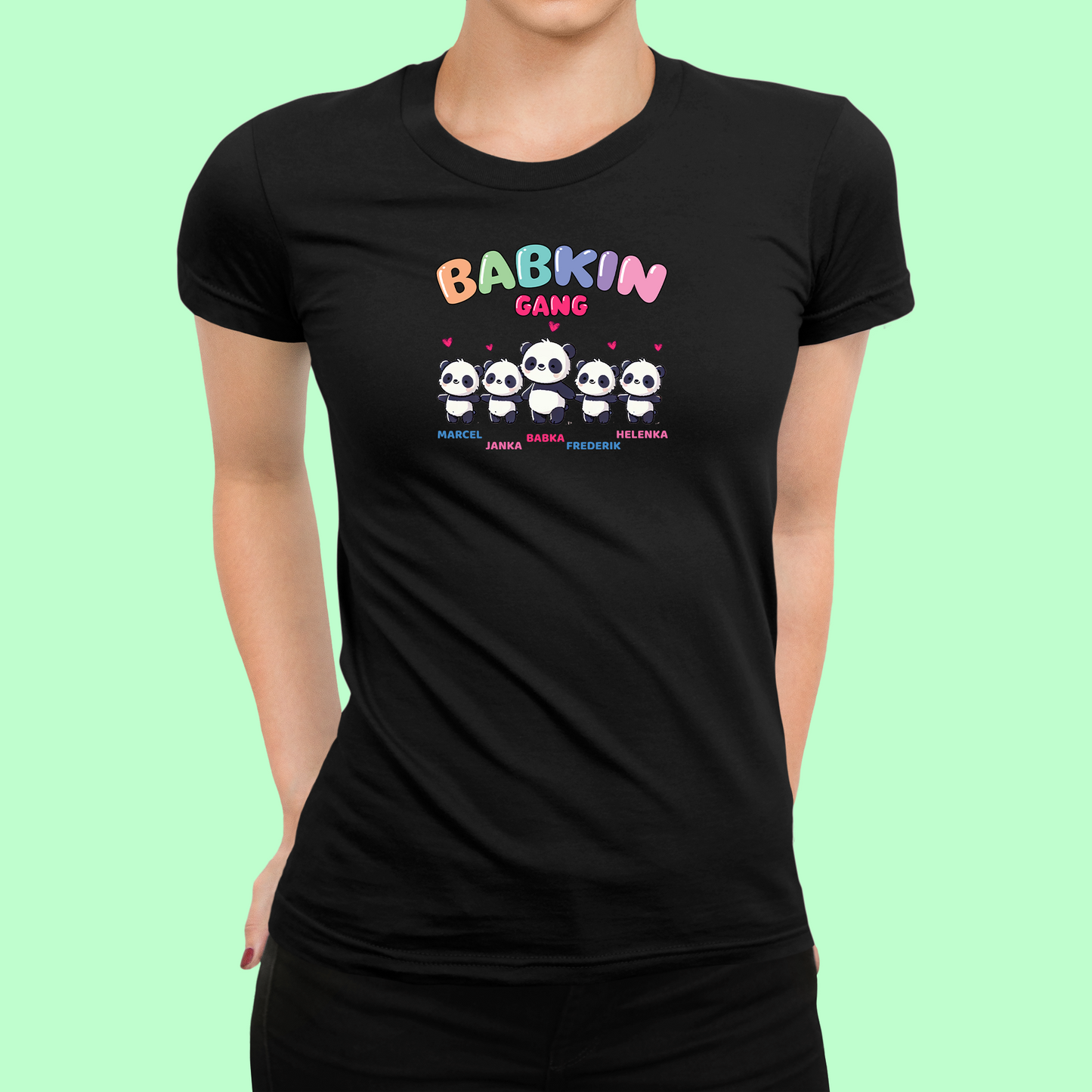 Tričko | Darček pre babku | Babkin gang - Pandy |