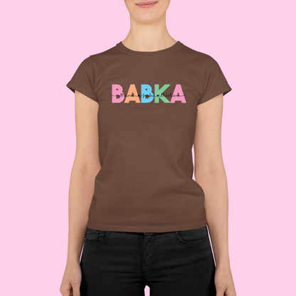 Tričko | Darček pre babku | Babka s menami vnúčat |