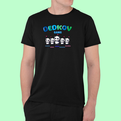 Tričko | Darček pre dedka | Dedkov gang -pandy |