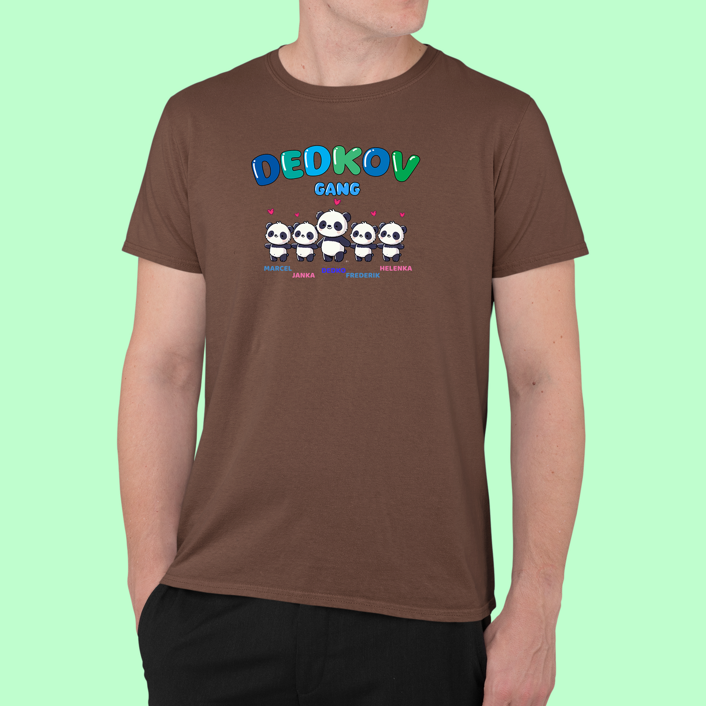 Tričko | Darček pre dedka | Dedkov gang -pandy |