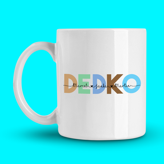 Hrnček  | Darček pre dedka | Dedko s menami vnúčat |