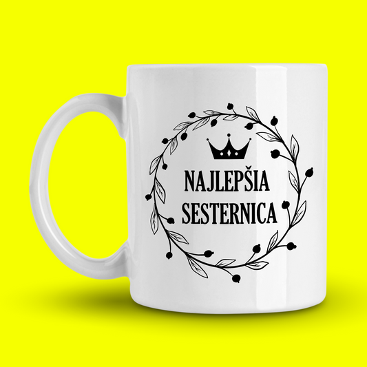 hrnček pre najlepšiu sesternicu