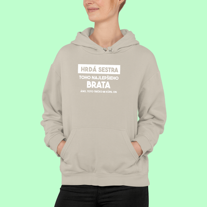 mikina hrdá sestra toho najlepšieho brata 