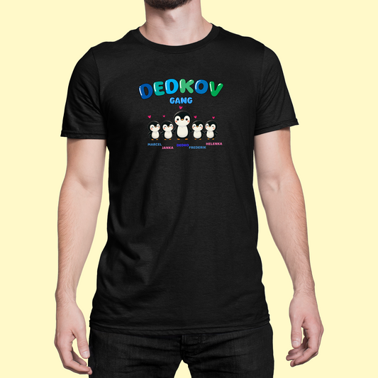 Tričko | Darček pre dedka | Dedkov gang - tučniaky |